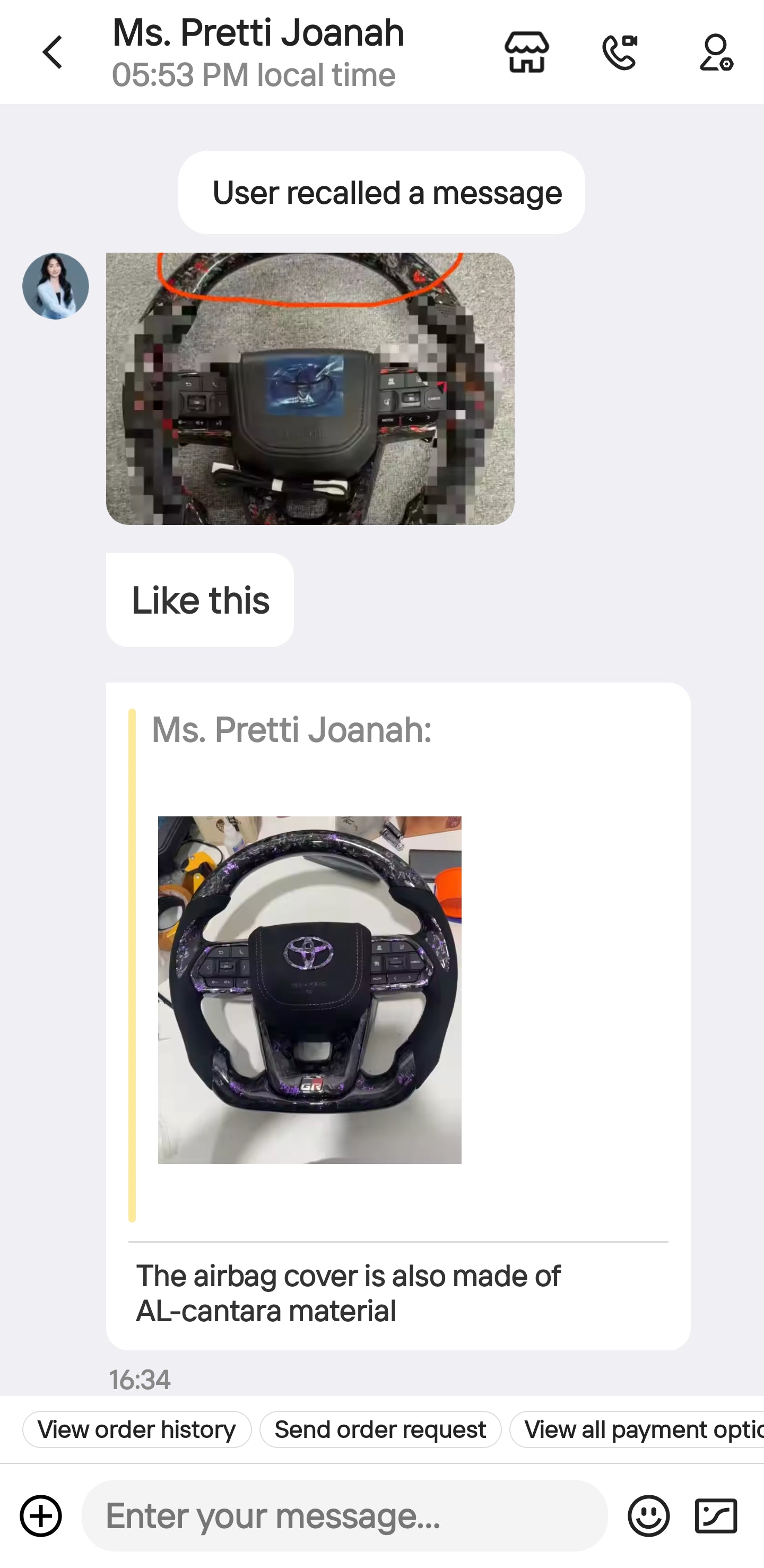 Steering wheel luxury material / Full brembo kit plug in play..🤪